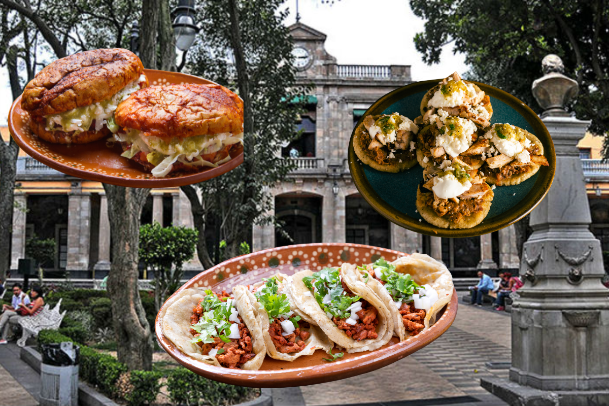 Explanada de Tlalpan, panbazos, tacos y sopes. Foto: Canva