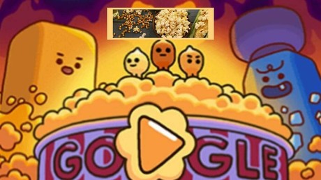 El doodle de Google dedicado a las palomitas de maíz, te decimos por qué