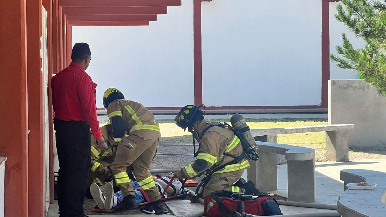 Cuerpos de emergencia participando en el Simulacro Nacional 2024. Foto: Cortesía.