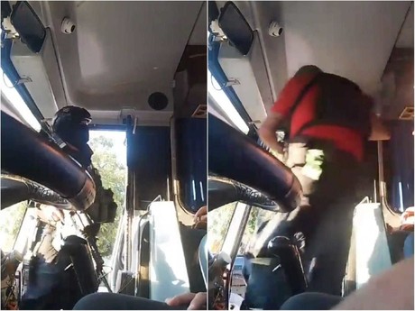 Sujetos armados en Culiacán advierten a pasajeros sobre balaceras (VIDEO)