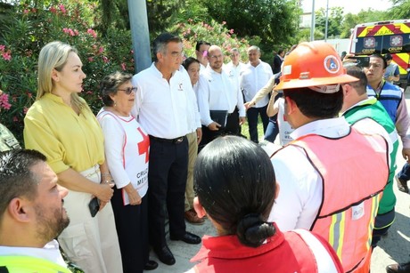 Participa gobernador en simulacro durante el Día Nacional de Protección Civil