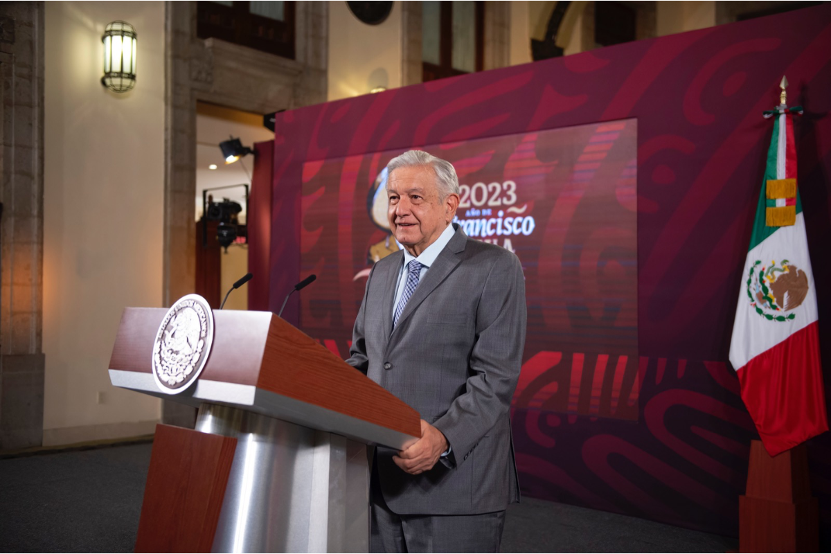 El presidente Andrés Manuel López Obrador durante la conferencia Mañanera. Foto: Presidencia