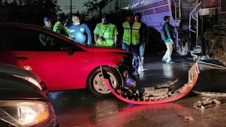 Se lo lleva el tren en Ecatepec