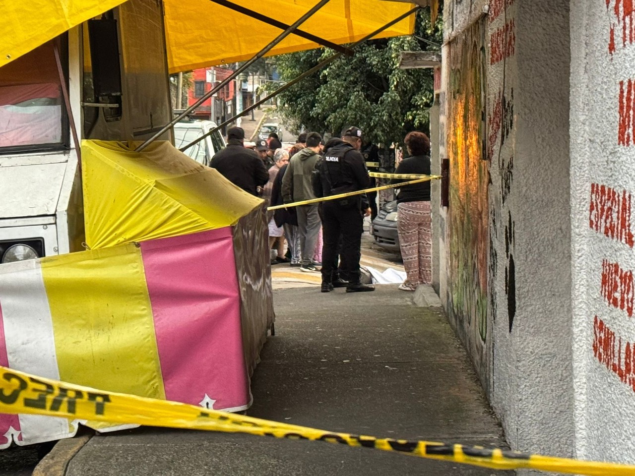 Hombre asesinado al salir a trabajar en Tlalpan. Foto: Ramón Ramírez