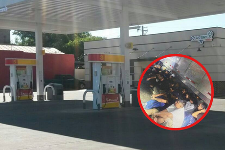 Abandonan a 26 migrantes en la caja de un tráiler en Eagle Pass