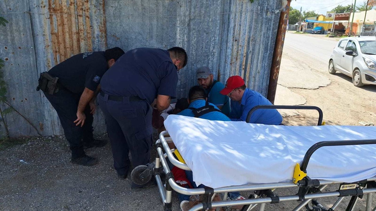 Hombre es herido con arma blanca. Foto de redes.