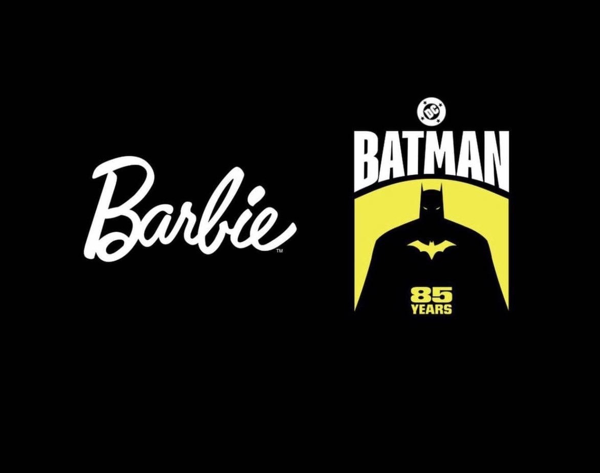 El anuncio de Mattel y DC entre Batman y Barbie. Foto: Facebook La Crítica Geek