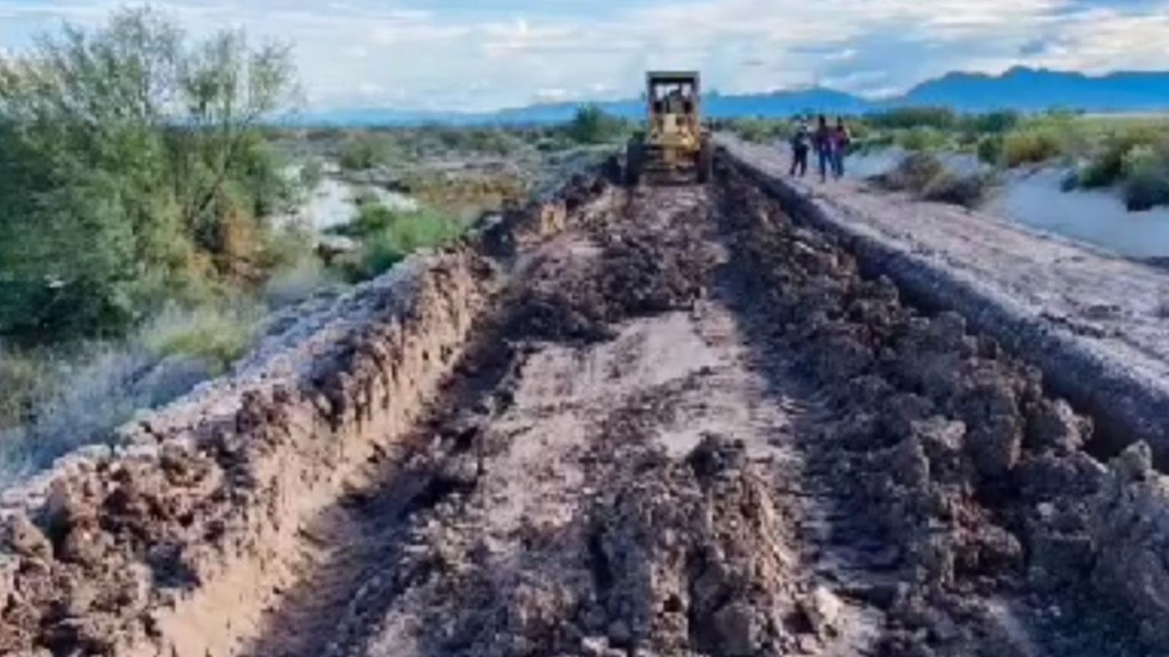 Ejido Amapolas se encuentra incomunicado por las lluvias. Foto: Captura de pantalla.