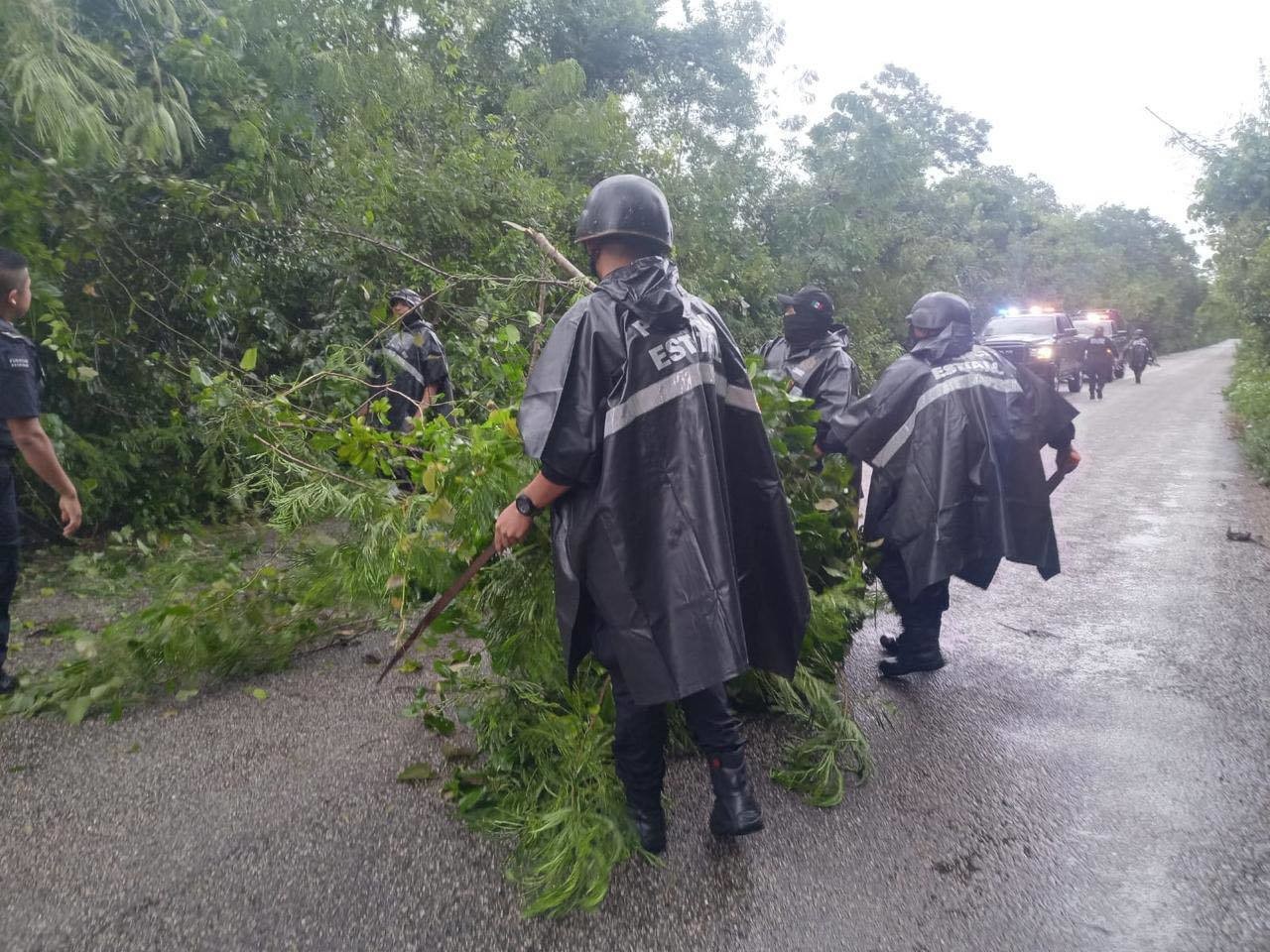 Hasta el momento no se reporta traslado de ciudadanos a los refugios temporales. Foto: SSP Yucatán