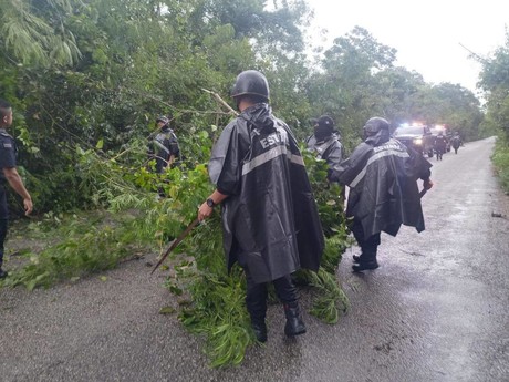 SSP refuerza operativo de asistencia a comunidades tras efectos de 'Helene'