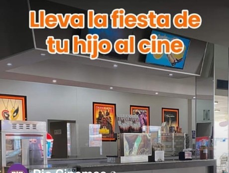 Rio Cinemas, espacio para celebrar la fiesta de cumpleaños de los pequeños