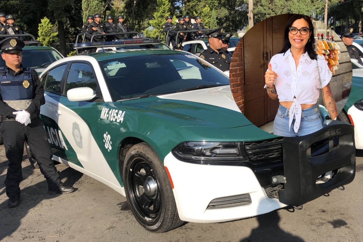 Elementos de policía, Diana Sánchez Barrios. Foto: @DianaSanchezBar