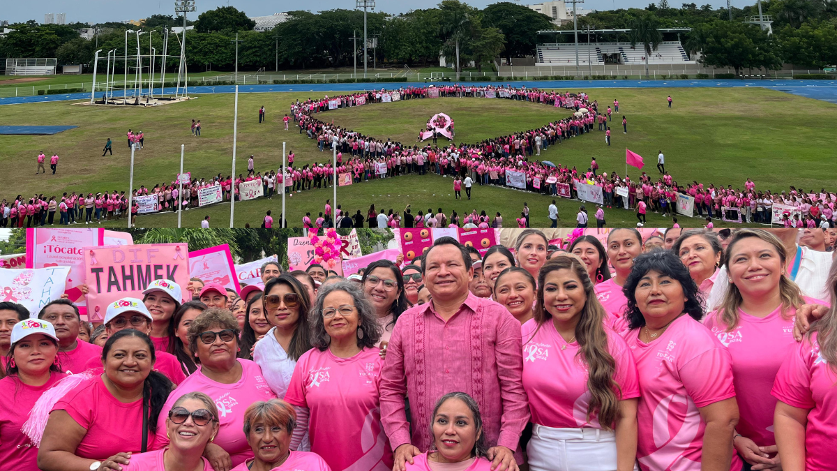 Díaz Mena y su esposa encabezaron la Caravana Rosa 2024 Foto: Patricia Euán