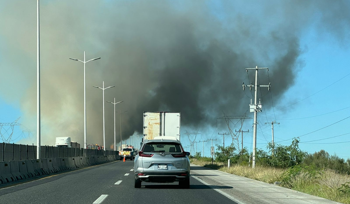 Fue reportado un accidente sobre la carretera Saltillo-Monterrey/ Foto: Martín González