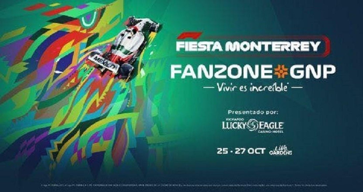 El evento, presentado por Kickapoo Lucky Eagle Casino-Hotel, contará con diversas actividades interactivas como simuladores profesionales de F1. Foto Facebook: F1 Fanzone México