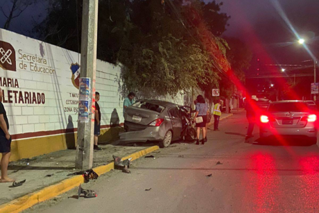 Fiesta termina en accidente vial; ¿hay lesionados?