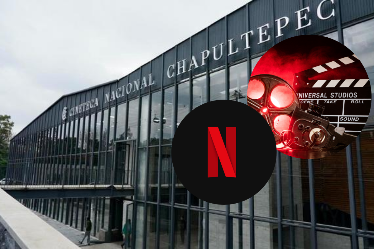 Cineteca Nacional de Chapultepec, logo de Netflix, imagen ilustrativa de cinematografía. Foto: Gobierno CDMX/ Canva