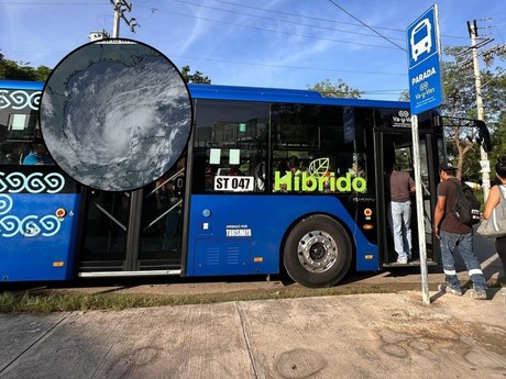 Suspenden servicio de transporte en Tizimín por los efectos del huracán 'Milton'