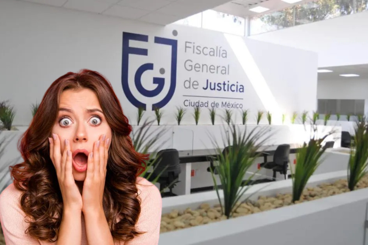 Mujer sorprendida frente a la Fiscalía de Justicia de la CDMX.    Foto: Especial