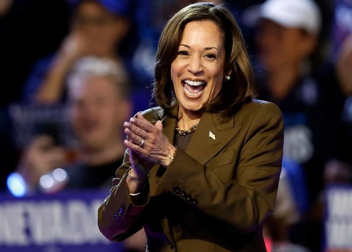 Kamala Harris en el mitin de su campaña en Georgia. Foto: Informador.mx.