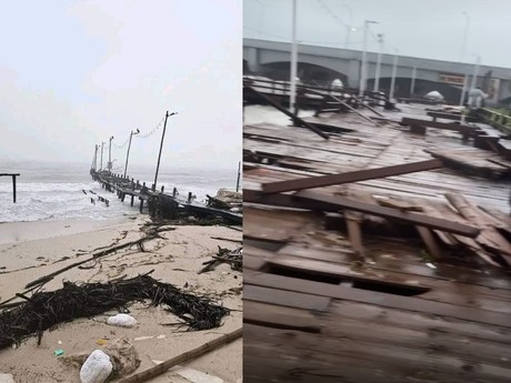 Huracán Milton: daños en los puertos de Progreso y Chelem