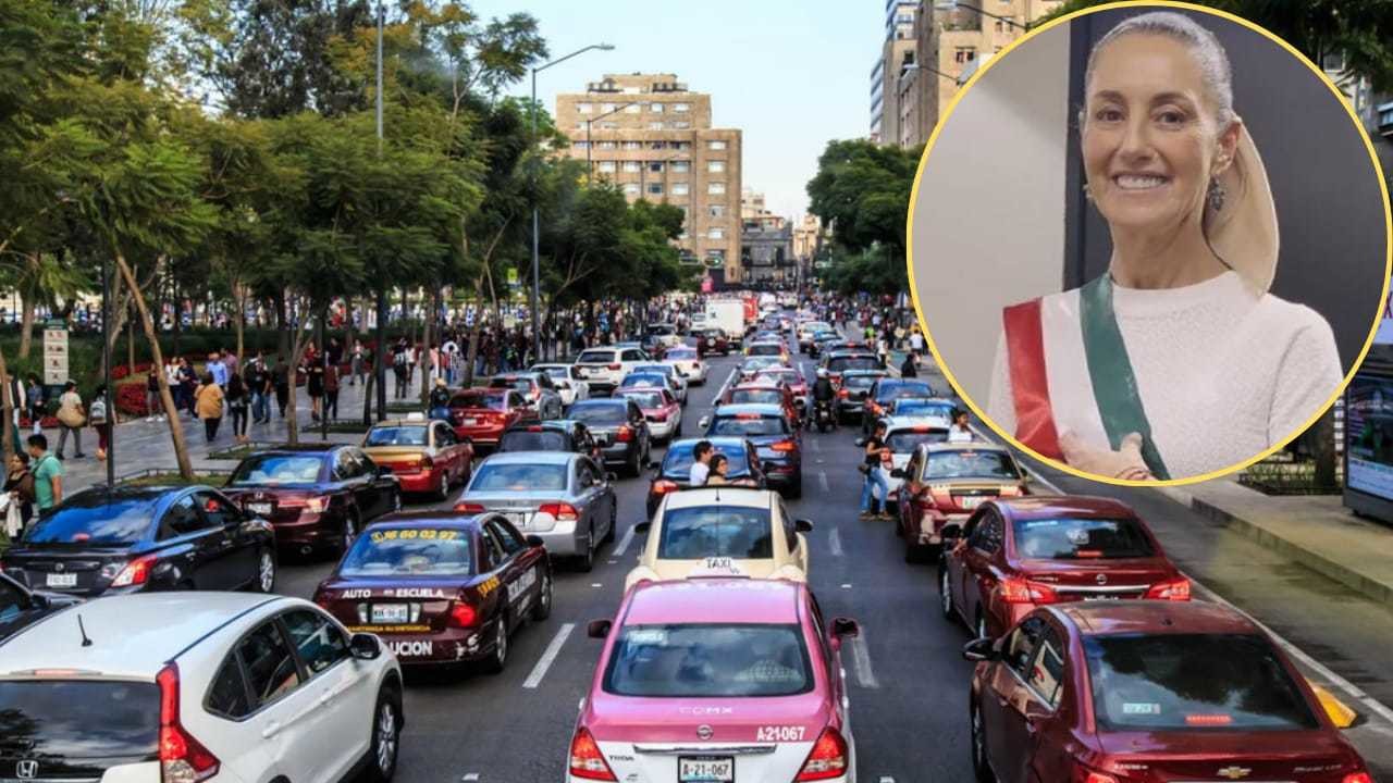 Cierre de calles en CDMX por la toma de protesta de Claudia Sheinbaum. Foto: Transporte