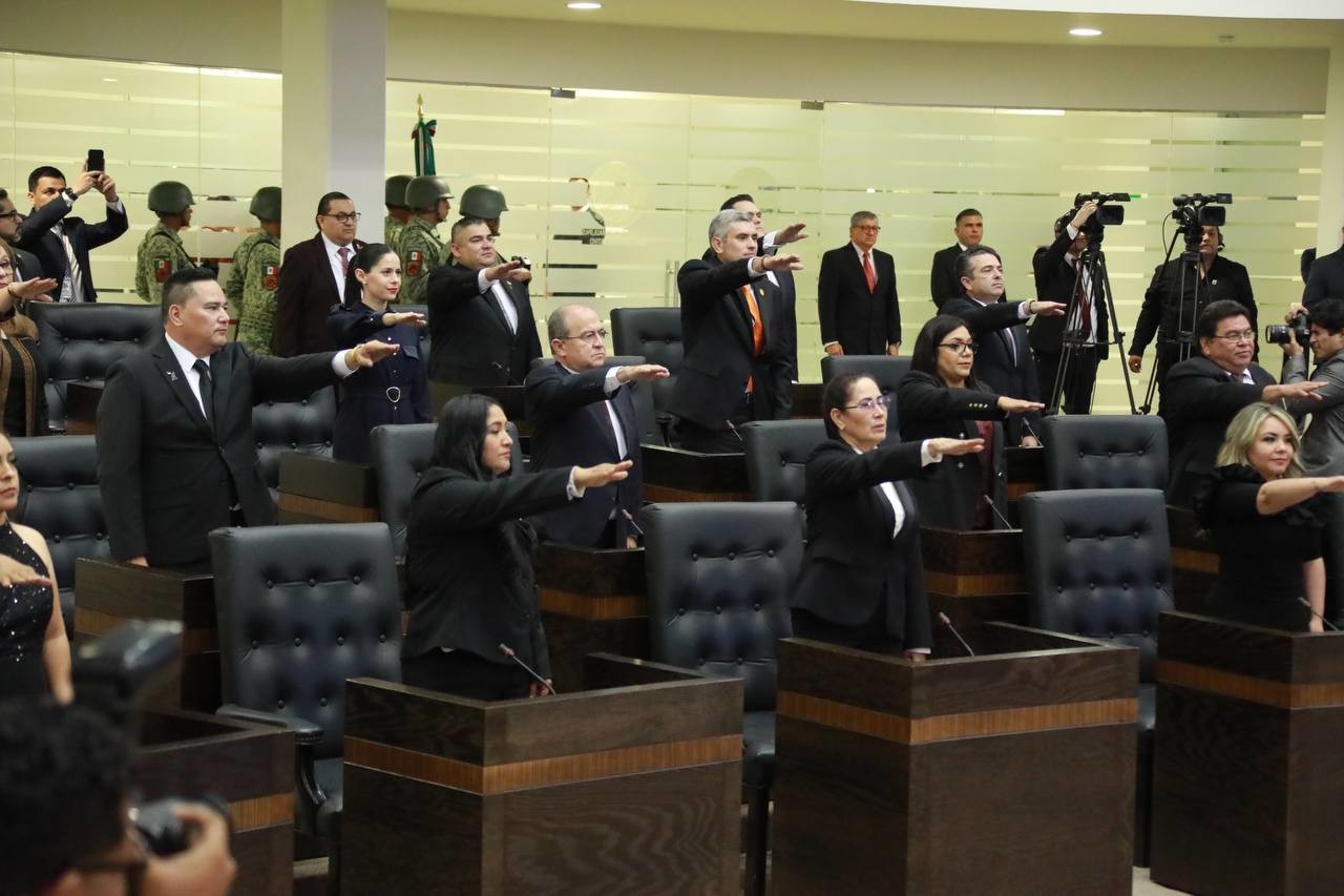 Las Diputadas y Diputados de la 66 Legislatura del Congreso de Tamaulipas, tomaron protesta la noche del 30 de septiembre. Foto: @CongresoTam