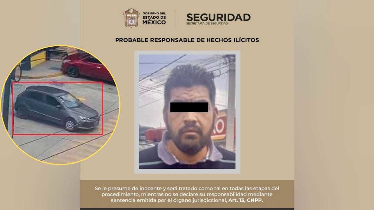 Aseguran vehículo relacionado con fraude en Calimaya; hay un detenido.  Foto: SS_Edomex