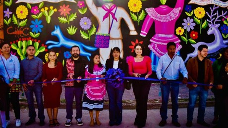 Realizan obra de arte en El Mezquital