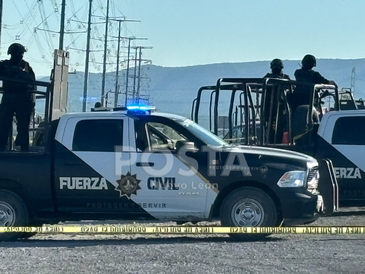 Además de dar de baja a los civiles armados se logra asegurar un vehículo. Foto: Raymundo Elizalde.