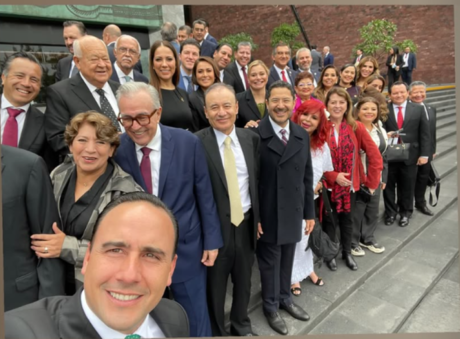 Samuel García Sepúlveda asiste a toma de protesta de Claudia Sheinbaum