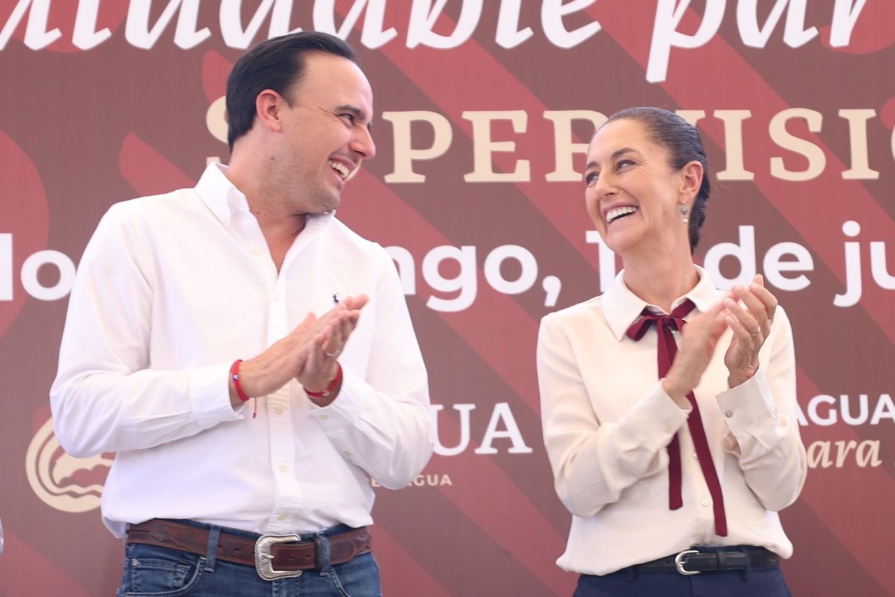 El gobernador Manolo Jiménez y la presidenta Claudia Sheinbaum. (Fotografía: Manolo Jiménez)