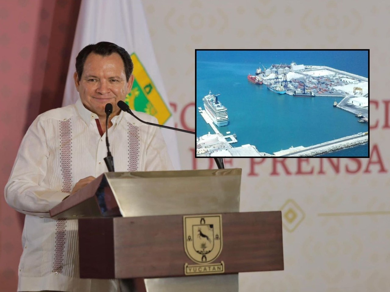 El Gobernador de Yucatán, Joaquin Díaz Mena, realizó el pasado miércoles su primera conferencia de prensa en Palacio de Gobierno.- Foto de Irving Gil