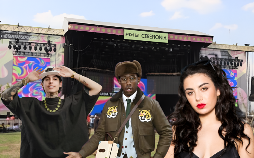 AXE Ceremonia, Tyler, The Creator, Natanael Cano y Charli XCX.   Foto: Especial