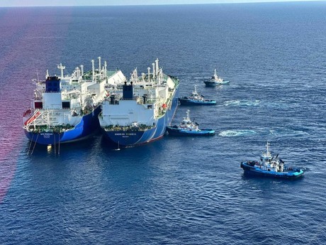 Sale del Puerto de Altamira buque de gas licuado hacia Europa.