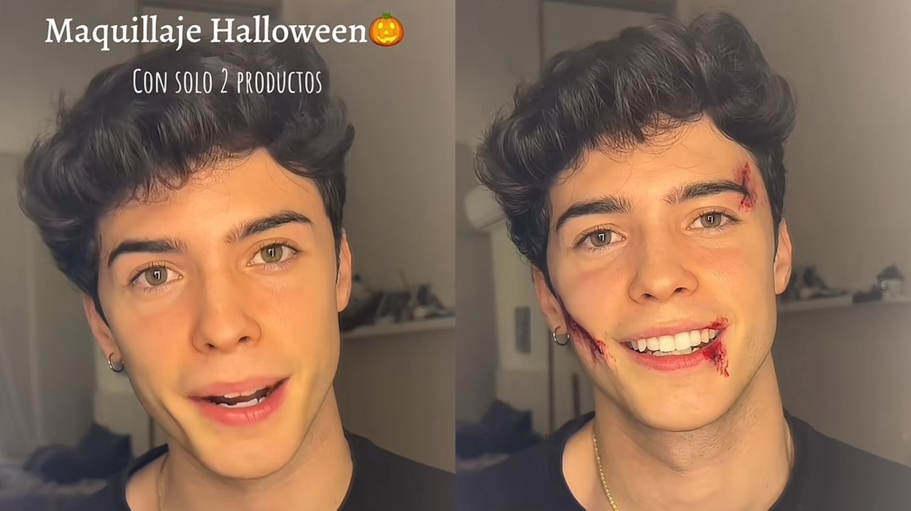 Descubre cómo hacer heridas falsas para Halloween. Foto: @jeorfa en Tiktok.