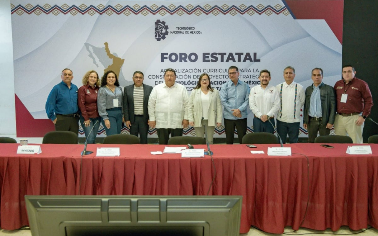 «Foro Estatal para la Actualización Curricular y la Consolidación de Proyectos Estratégicos del Tecnológico Nacional de México en el Estado de Tamaulipas». Foto: SET