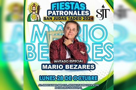 Mayito estará en Matamoros en fiestas patronales de San Judas Tadeo