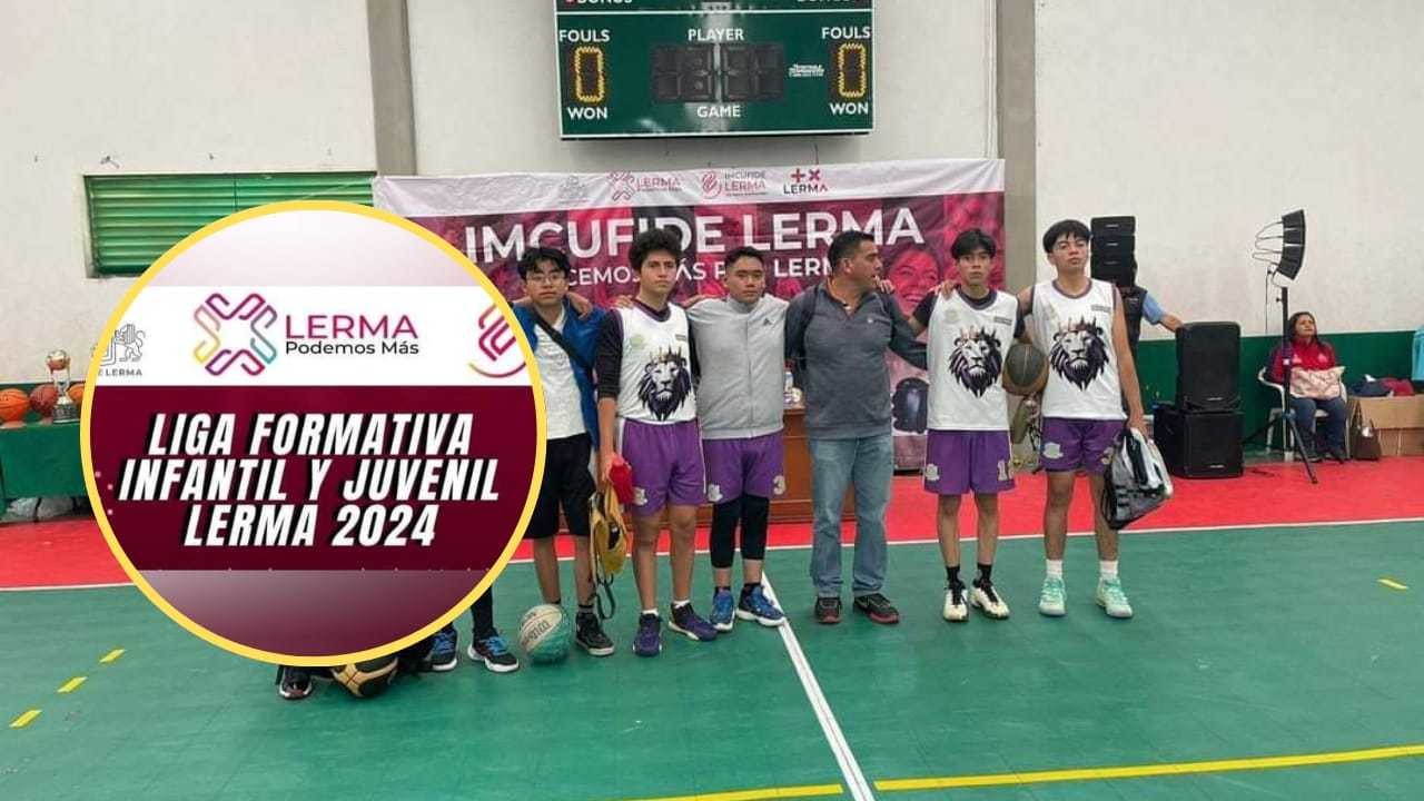 ¡Forma parte de la liga juvenil de básquetbol en Lerma! Inscríbete y participa. Foto: Imcufide Lerma