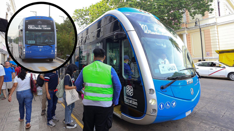 Rutas del Ie-tram al Centro de Mérida benefician con viajes rápidos y cómodos