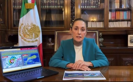 Claudia Sheinbaum, presidenta de México envía mensaje a los yucatecos