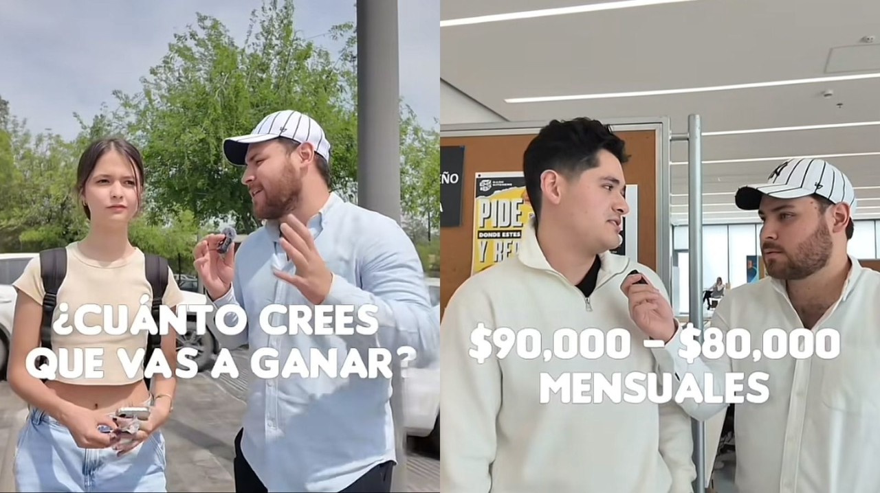 Estudiantes esperan salarios altos al graduarse. Foto: @elangelsoyyo  en Tiktok.