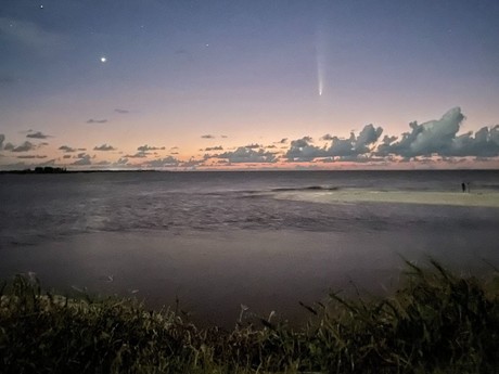 Así se vio el 'Cometa del Siglo' en Yucatán (FOTOS)