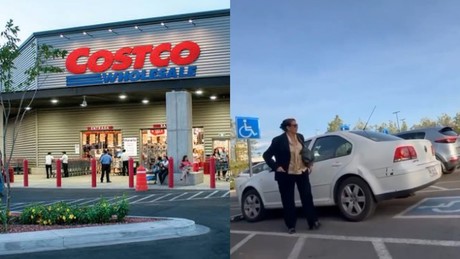 Mujer se estaciona en lugar para discapacitados en Costco; la apodan Lady Tacón