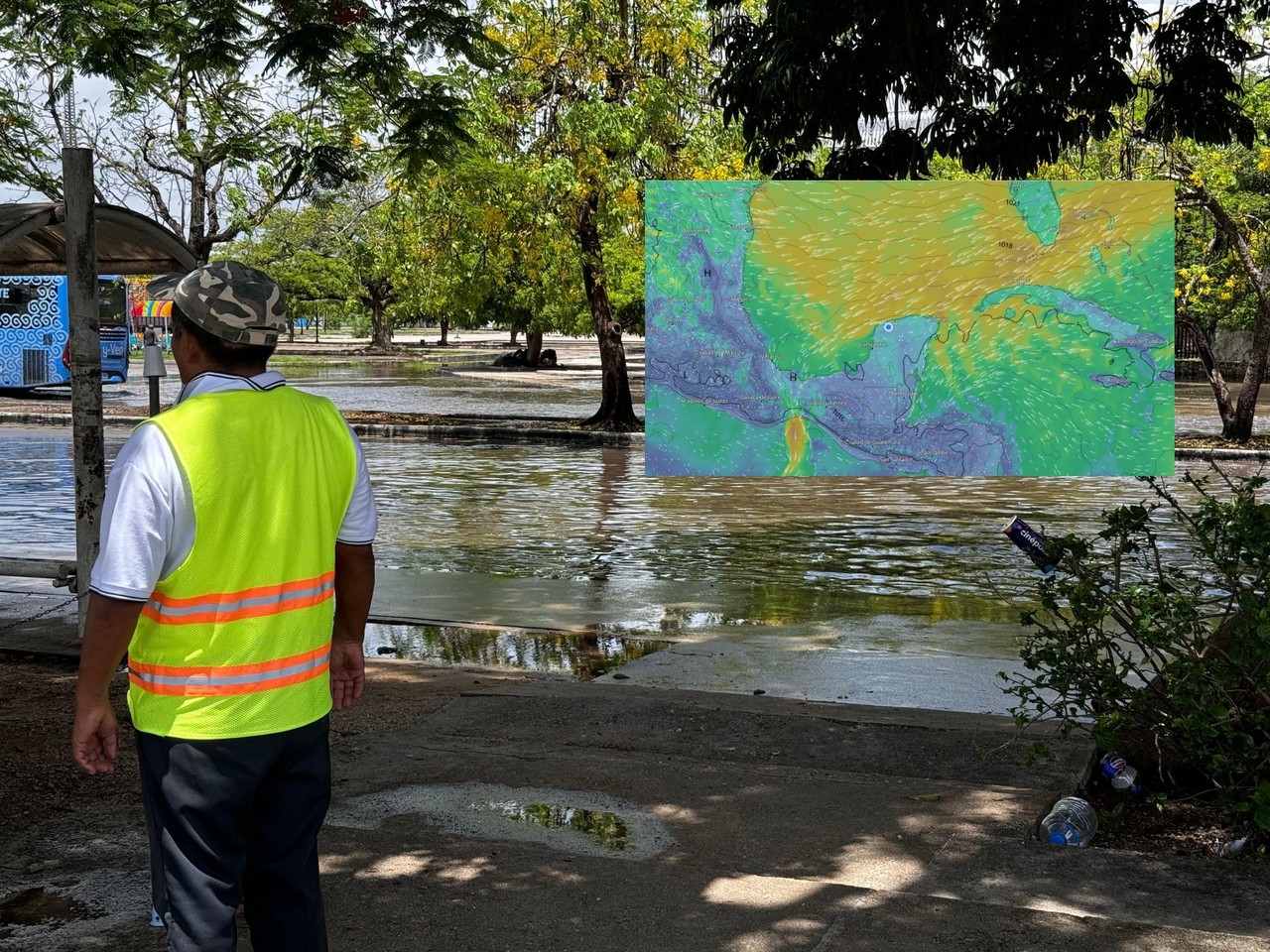 Para este lunes 14 de octubre se prevé un incremento en el potencial de lluvias que se alargaría toda la semana.- Foto de Meteorología Yucatán