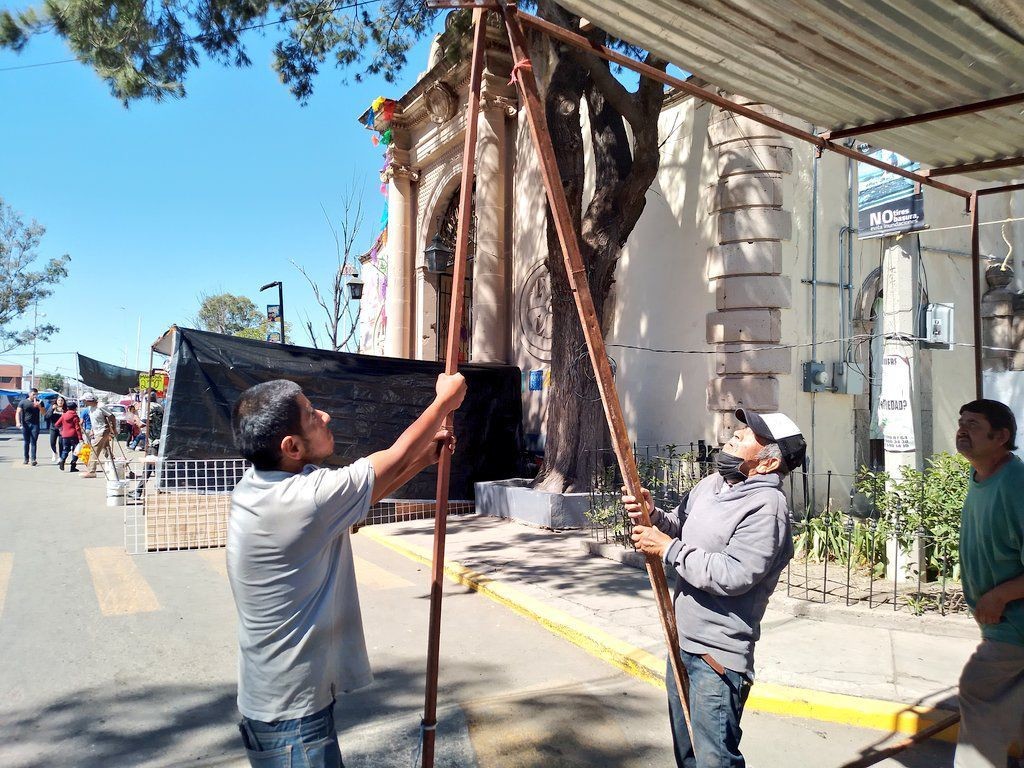 Se espera que en este 2024 se instalen hasta 900 puestos en la Romería del 2 de Noviembre. Foto: Jesús Carrillo.