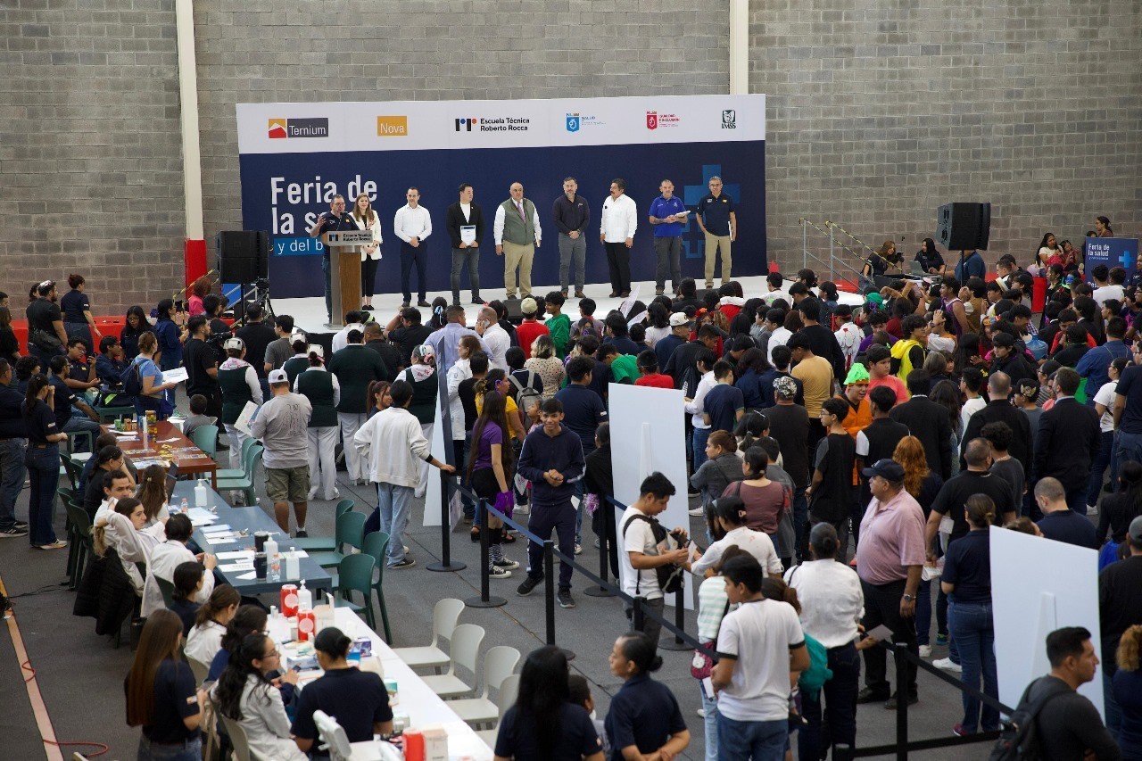 Ternium llevó a cabo la Feria de la Salud y Bienestar . Foto: Cortesía.