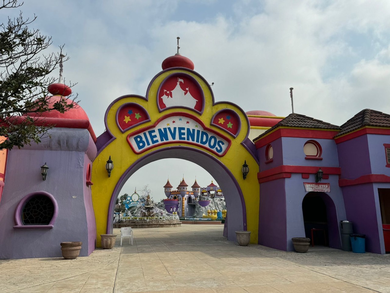 La entrada al Parque Plaza Sesamo en Monterrey. Foto: Erick Reyes.