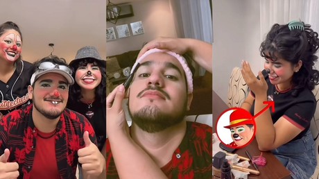 Grupo de amigos se disfraza de Los Payasonicos y se viralizan en Tiktok