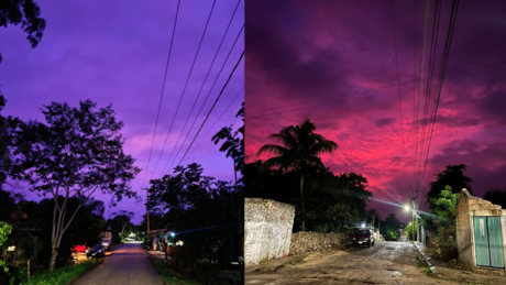 Cielo morado en Mérida ¿Por qué se pintó de este color?